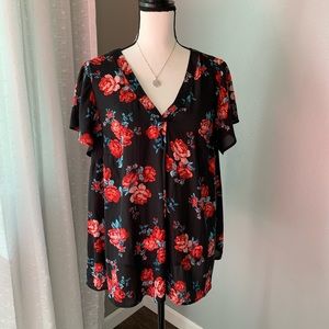 Torrid Floral Blouse! EUC! Size 00X